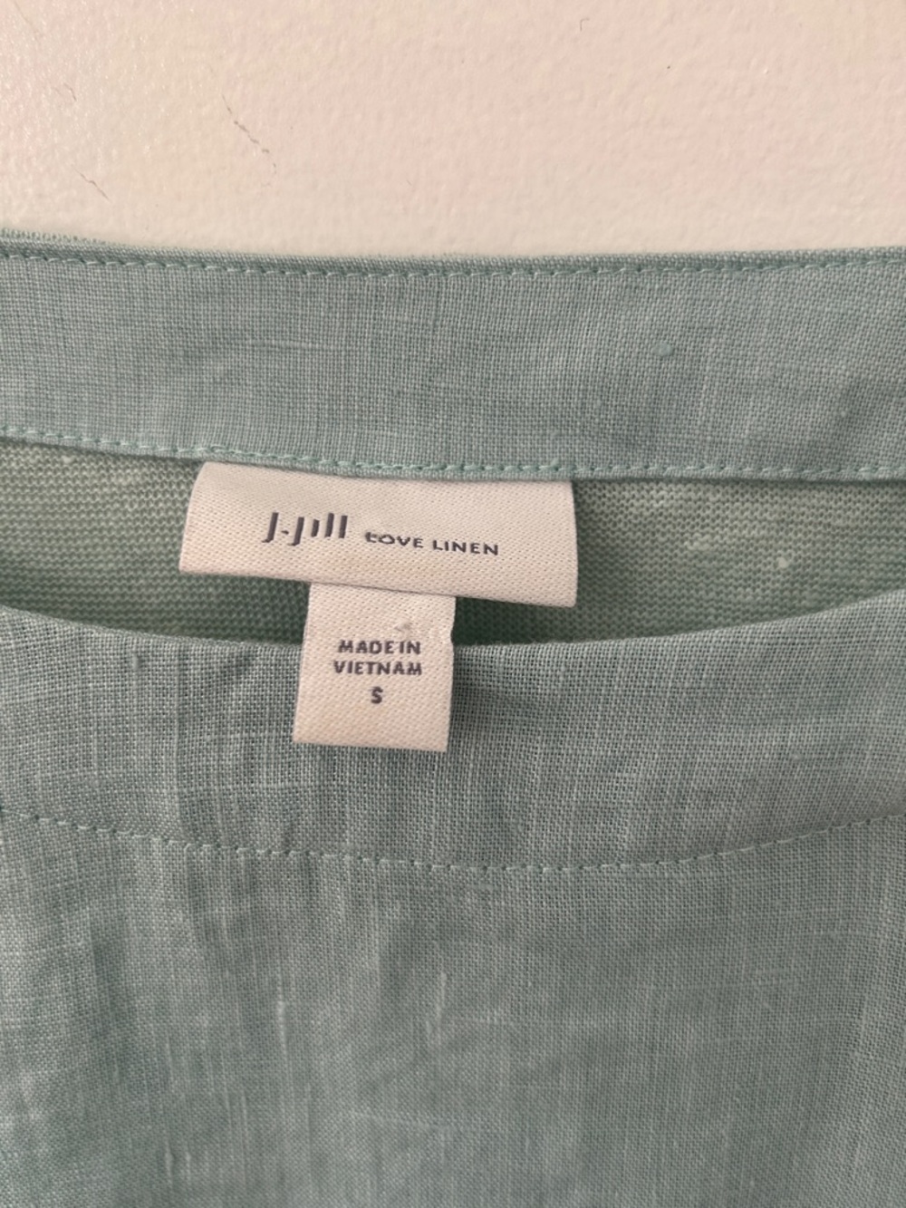 J.Jill Love Linen Top Women’s S Green Lightweight Flowy Short Sleeve Casual - Picture 2 of 14